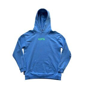 Volawear Light Blue Cotton Blend Hoodie With Graphic Branding